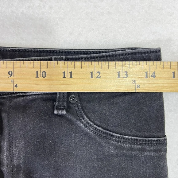 Abercrombie & Fitch Size 29/8 Harper Mid Rise Jean Legging Stretch Black - Picture 5 of 10